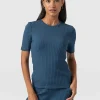 Saint and Sofia Adaline Tee - Teal Rib