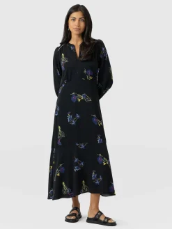 Saint and Sofia Adaline Zip Up Dress - Blue Lily Gardens