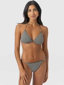Saint and Sofia Alba Tie Side Bikini Bottom - Stripe