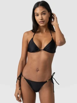 Saint and Sofia Alba Triangle Bikini Top - Black