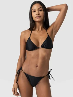 Saint and Sofia Alba Triangle Bikini Top - Black