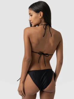 Saint and Sofia Alba Triangle Bikini Top - Black
