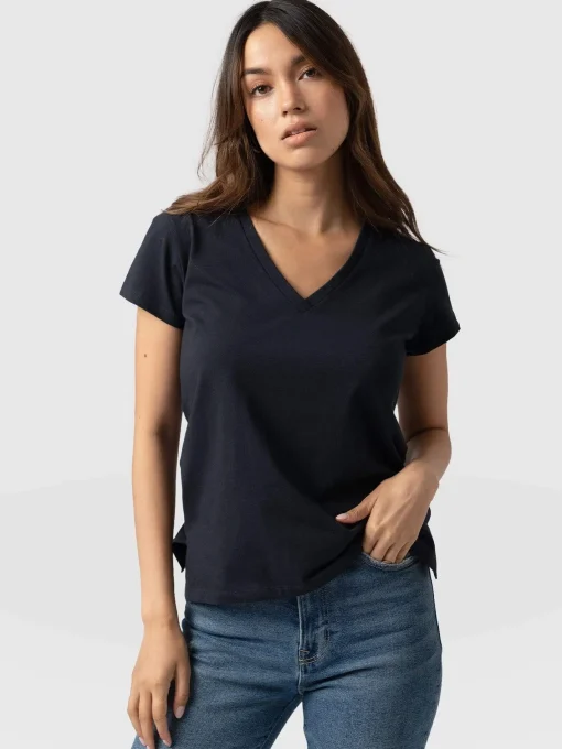 Saint and Sofia Apartment Tee - Navy