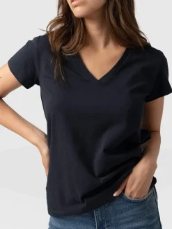 Saint and Sofia Apartment Tee - Navy