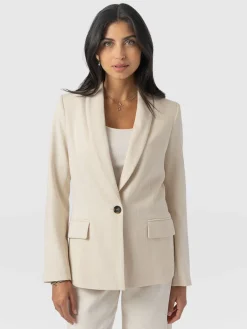Saint and Sofia Argent Blazer - Cream