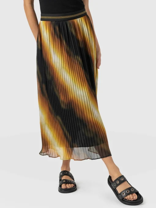 Saint and Sofia Aria Pleated Skirt - Yellow Gradient