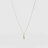 Saint and Sofia Astral Lightning Charm Necklace - Silver