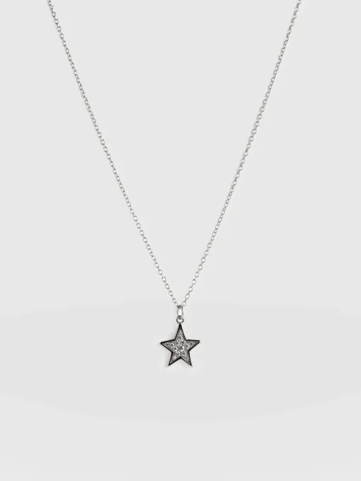 Saint and Sofia Astral Star Necklace - Silver