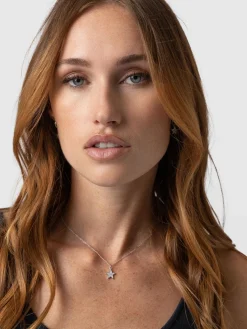Saint and Sofia Astral Star Necklace - Silver
