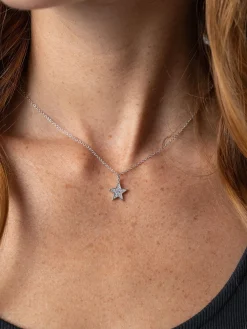 Saint and Sofia Astral Star Necklace - Silver