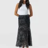 Saint and Sofia Audrey Skirt - Spot Feather