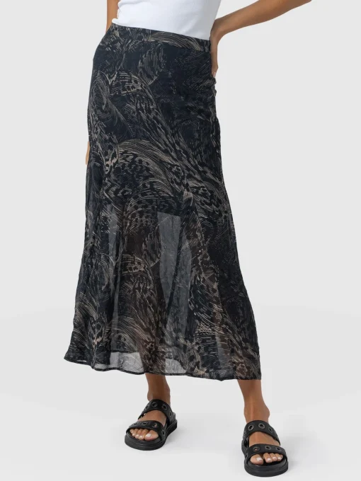 Saint and Sofia Audrey Skirt - Spot Feather