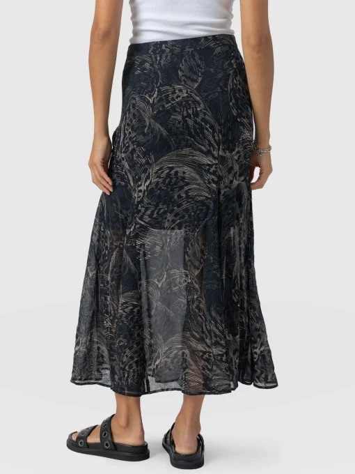 Saint and Sofia Audrey Skirt - Spot Feather