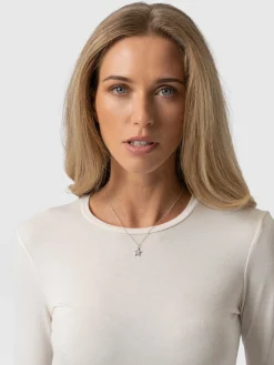 Saint and Sofia Austen Crew Neck Tee - Cream