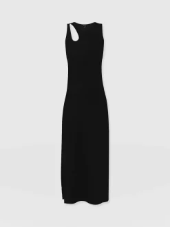 Saint and Sofia Axel Cut Out Dress - Black