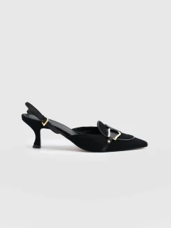 Saint and Sofia Bridget Sling Back Heels - Black