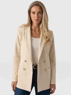 Saint and Sofia Cambridge Blazer Crepe - Beige