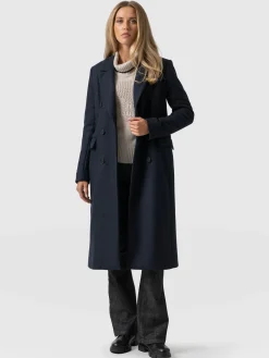 Saint and Sofia Cambridge Coat - Navy Chevron