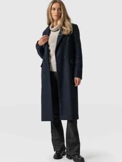 Saint and Sofia Cambridge Coat - Navy Chevron