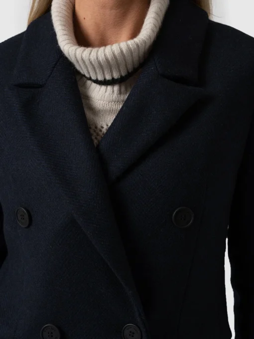 Saint and Sofia Cambridge Coat - Navy Chevron