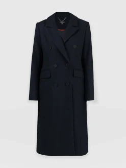 Saint and Sofia Cambridge Coat - Navy Chevron