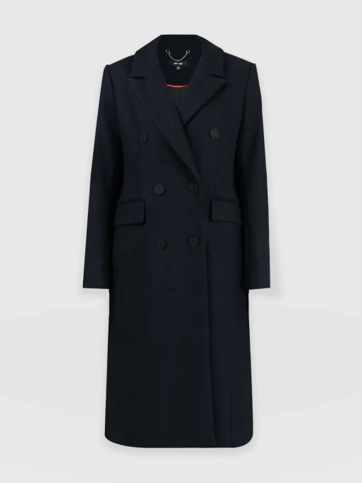 Saint and Sofia Cambridge Coat - Navy Chevron