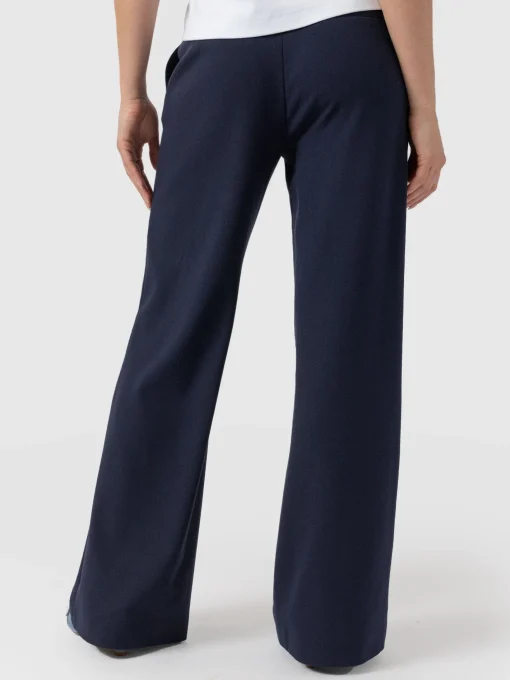 Saint and Sofia Cambridge Tailored Wide Leg Pant - Navy