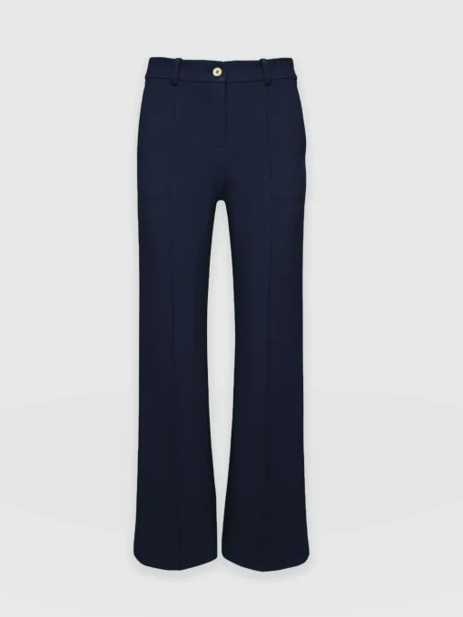 Saint and Sofia Cambridge Tailored Wide Leg Pant - Navy