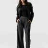 Saint and Sofia Camden Wide Leg Pant - Charcoal