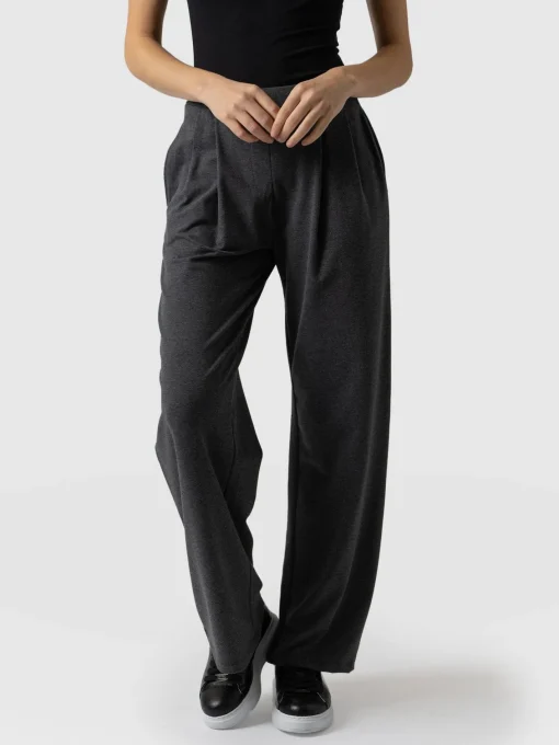 Saint and Sofia Camden Wide Leg Pant - Charcoal