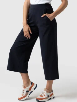 Saint and Sofia Cara Wide Leg Culotte - Navy