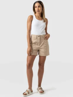 Saint and Sofia Cargo Short - Beige