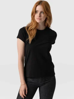 Saint and Sofia Easy Cotton Tee - Black