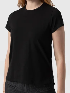 Saint and Sofia Easy Cotton Tee - Black