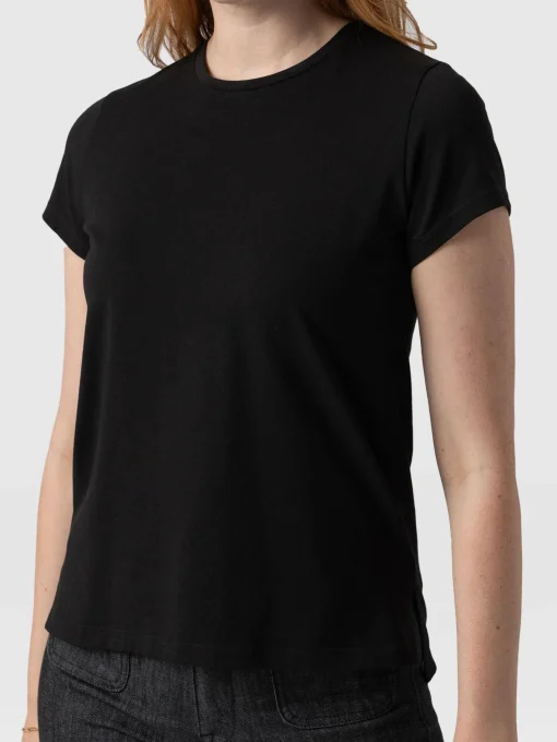 Saint and Sofia Easy Cotton Tee - Black