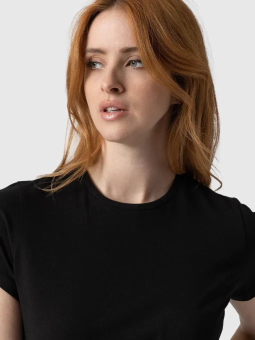 Saint and Sofia Easy Cotton Tee - Black