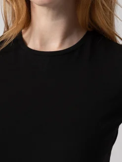 Saint and Sofia Easy Cotton Tee - Black