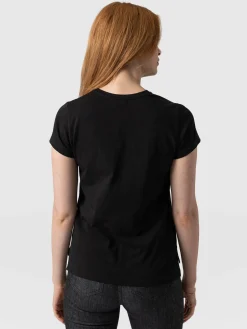 Saint and Sofia Easy Cotton Tee - Black