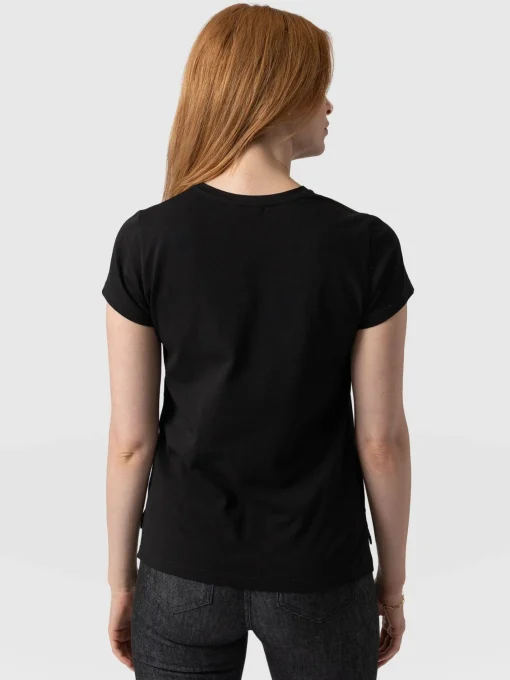 Saint and Sofia Easy Cotton Tee - Black