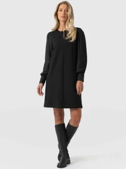 Saint and Sofia Esme Zip Up Dress - Black