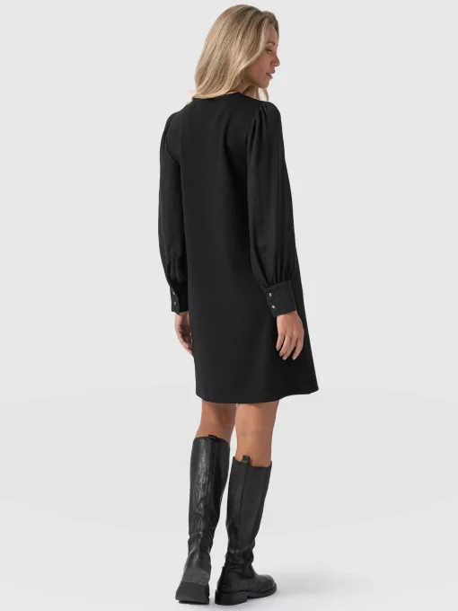 Saint and Sofia Esme Zip Up Dress - Black
