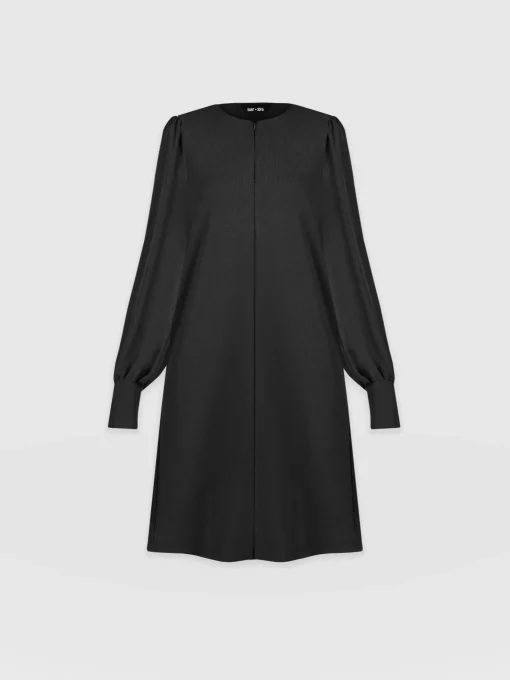 Saint and Sofia Esme Zip Up Dress - Black