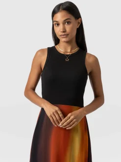 Saint and Sofia Etta Layered Dress - Amber Gradient