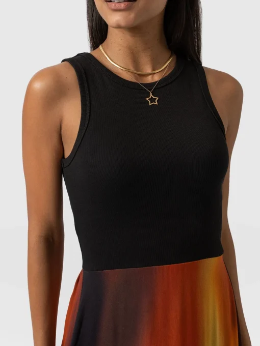 Saint and Sofia Etta Layered Dress - Amber Gradient
