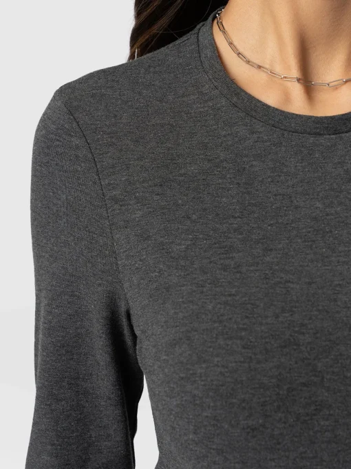Saint and Sofia Glen Crew Neck Tee - Charcoal