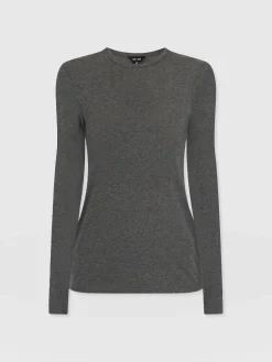 Saint and Sofia Glen Crew Neck Tee - Charcoal