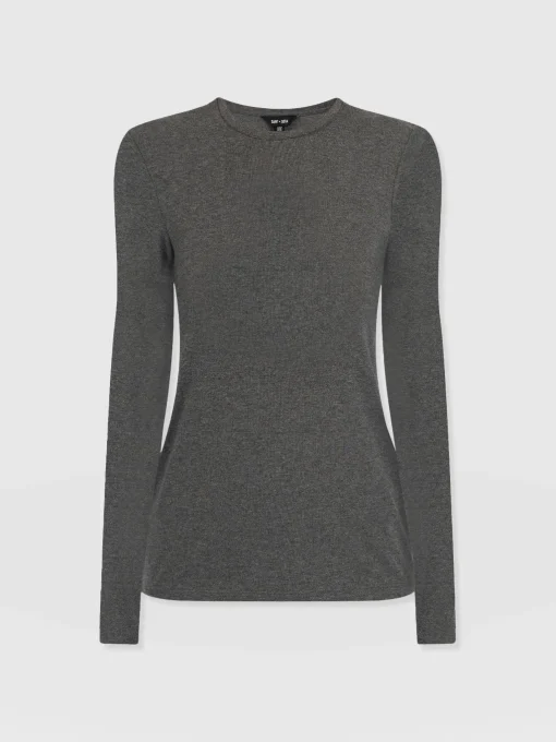 Saint and Sofia Glen Crew Neck Tee - Charcoal