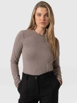 Saint and Sofia Glen Crew Neck Tee - Coco