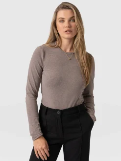Saint and Sofia Glen Crew Neck Tee - Coco