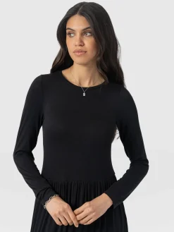 Saint and Sofia Greenwich Dress Long Sleeve - Black